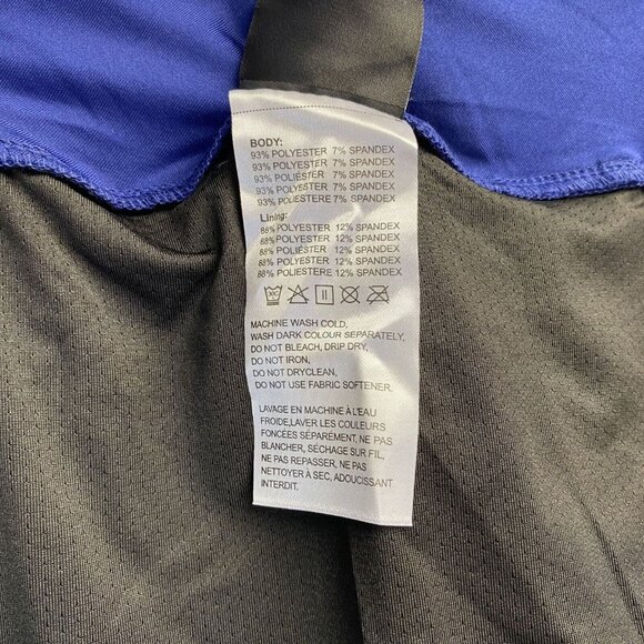 MAROAUT Zippered Side Pockets Athletic Running Lined Shorts Women XXL Blue New - Picture 7 of 14